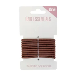 Hair Accessories^Beauty Outlet 10 Brown Elastics BEAU165