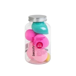 Makeup Sponges^Beauty Outlet 6 Complexion Sponges In Jar BEAU320