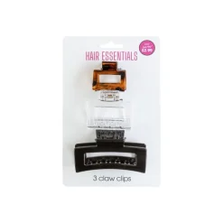 Hair Accessories^Beauty Outlet 3 Piece Assorted Claw Clip BEAU275
