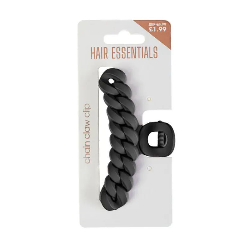 Hair Accessories^Beauty Outlet Chain Claw Clip Black BEAU477