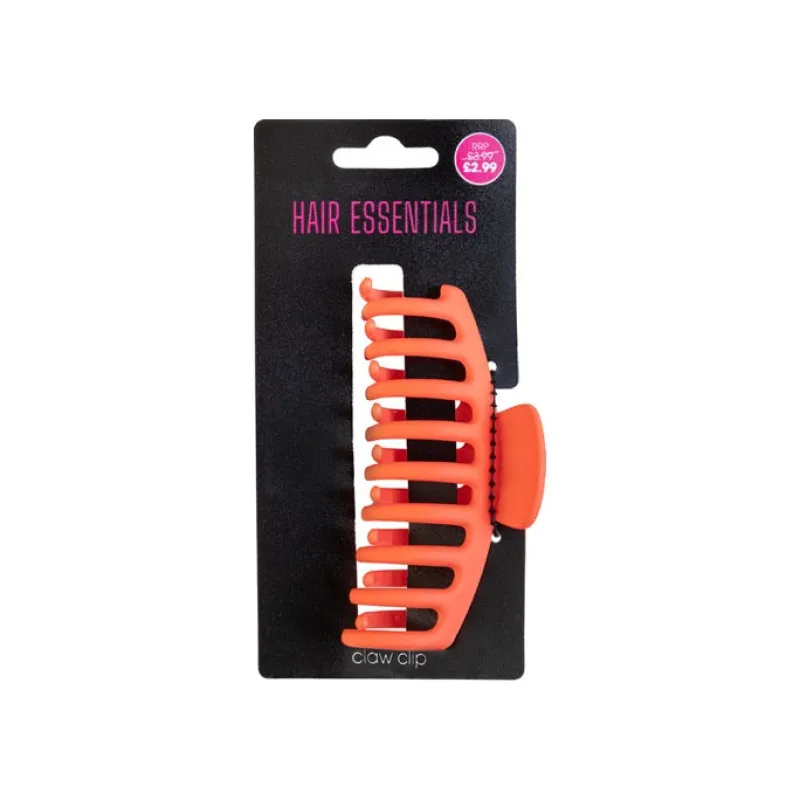 Hair Accessories^Beauty Outlet Claw Clip Orange Soft Touch 11cm BEAU288