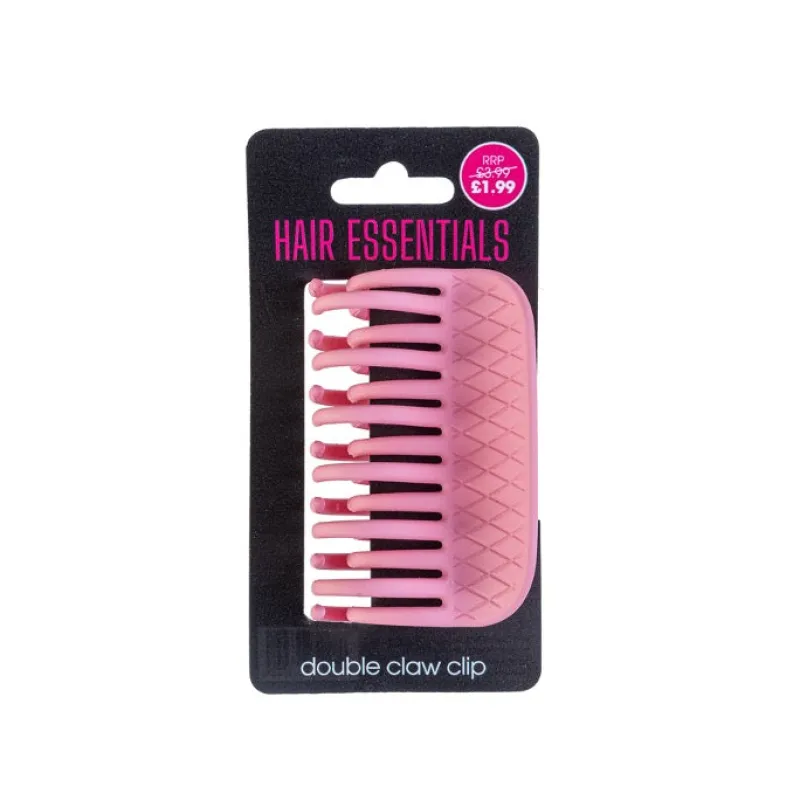 Hair Accessories^Beauty Outlet Double Claw Clip Pink BEAU362