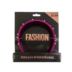 Hair Accessories^Beauty Outlet Faux Pearl Maroon Headband BEAU329