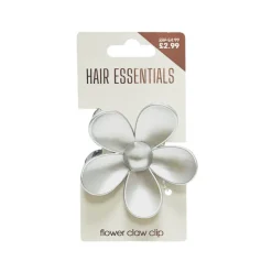 Hair Accessories^Beauty Outlet Flower Claw Clip Matte Silver BEAU505