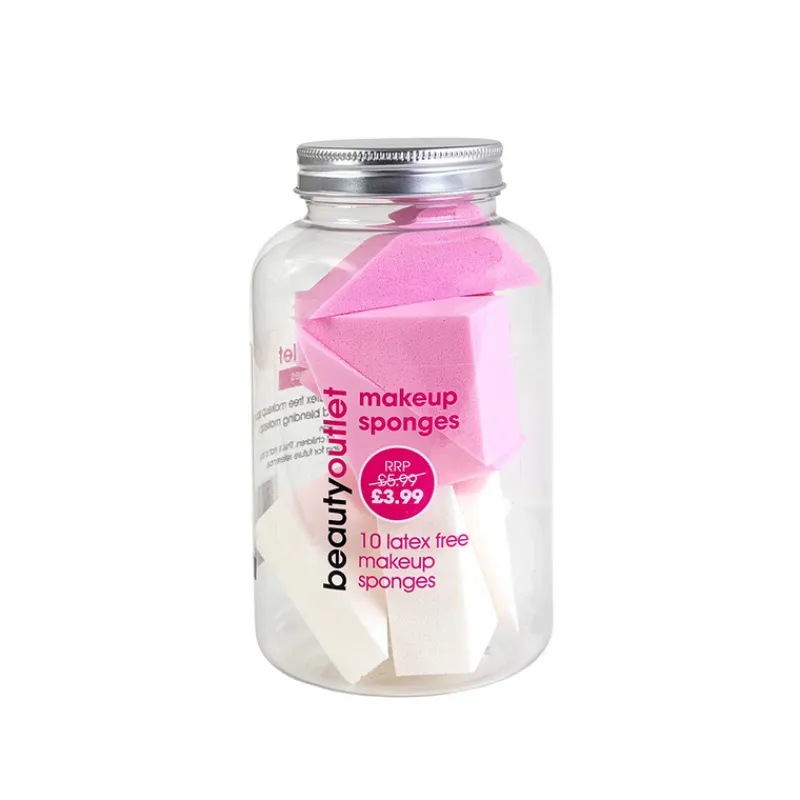 Makeup Sponges^Beauty Outlet Makeup Wedges In Jar BEAU315