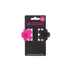 Hair Accessories^Beauty Outlet Mini Flower Claw Clips Pink/Black BEAU375