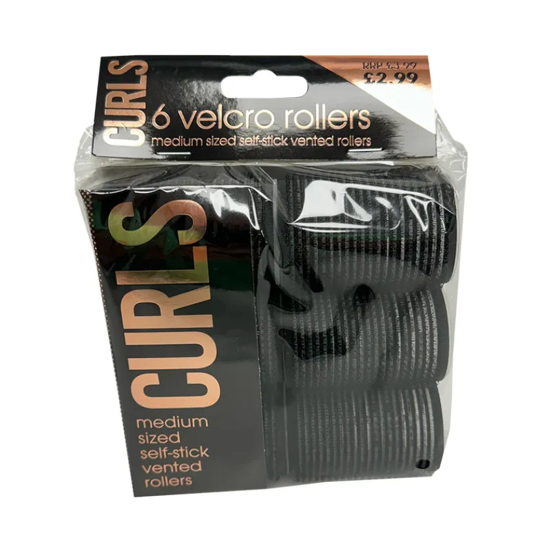 Hair Accessories^Salon Pro Beauty SalonPro 6 Velcro Rollers Medium BEAU220