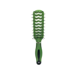 Hair Brushes^Salon Pro Beauty SalonPro Green Metallic Vent Brush BEAU186