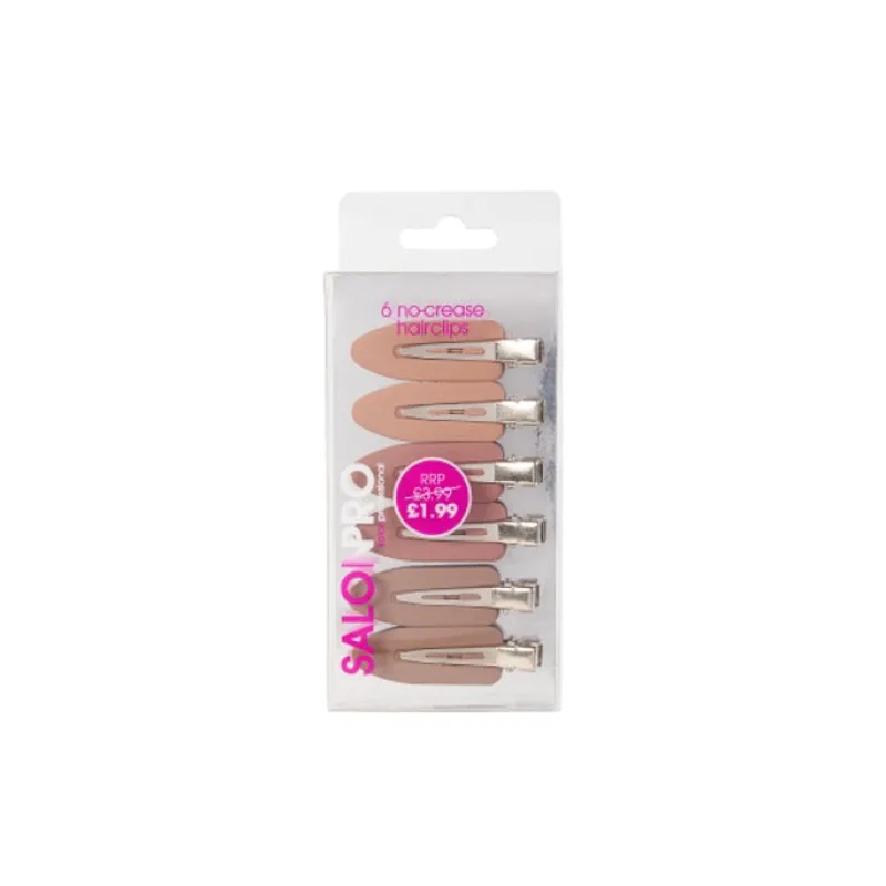Hair Accessories^Salon Pro Beauty SalonPro Nude Non Crease Clips BEAU391