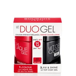 Nail Polish^Bourjois Le Duo Gel Set Nail Polish 05 Are You Reddy Top Coat