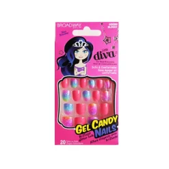 False Nails^Kiss Broadway Little Diva 20 Nails Rainbow 60689