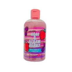 Bath & Shower Gels^Bubble T Bath & Shower Gel Refreshing Acai & Strawberry 500ml
