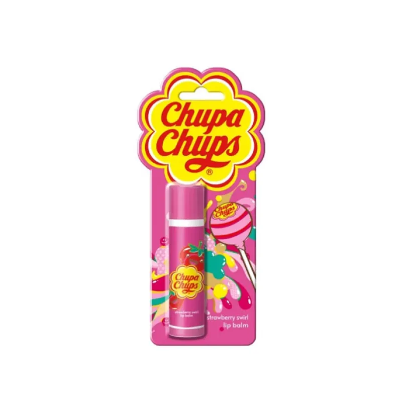 Lip Balms^Chupa Chups Strawberry Swirl Lip Balm