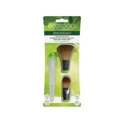 Powder Brush^Eco Tools Interchangables Duo Multi Tasking Powder Brush & Flat Foundation Brush