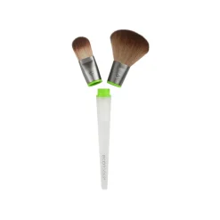 Powder Brush^Eco Tools Interchangables Duo Multi Tasking Powder Brush & Flat Foundation Brush