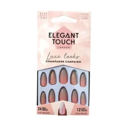 False Nails^Elegant Touch False Nails Luxe Looks Champagne Campaign