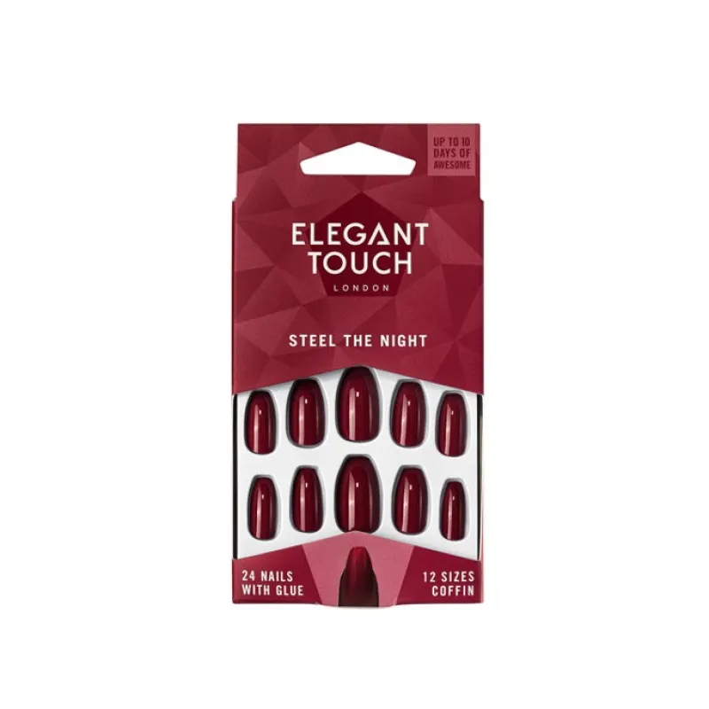 False Nails^Elegant Touch False Nails Steel The Night