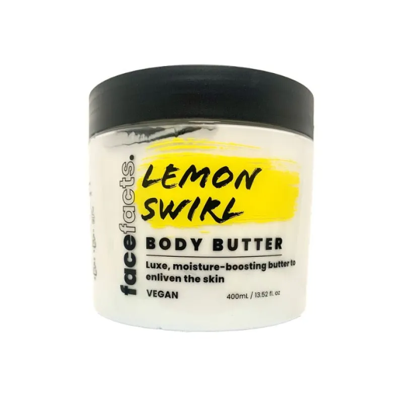 Body Lotions^Face Facts Body Butter Lemon Swirl 400ml
