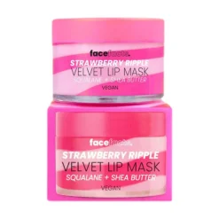 Lip Scrubs^Face Facts Velvet Lip Mask Strawberry Ripple W Squalane + Shea Butter