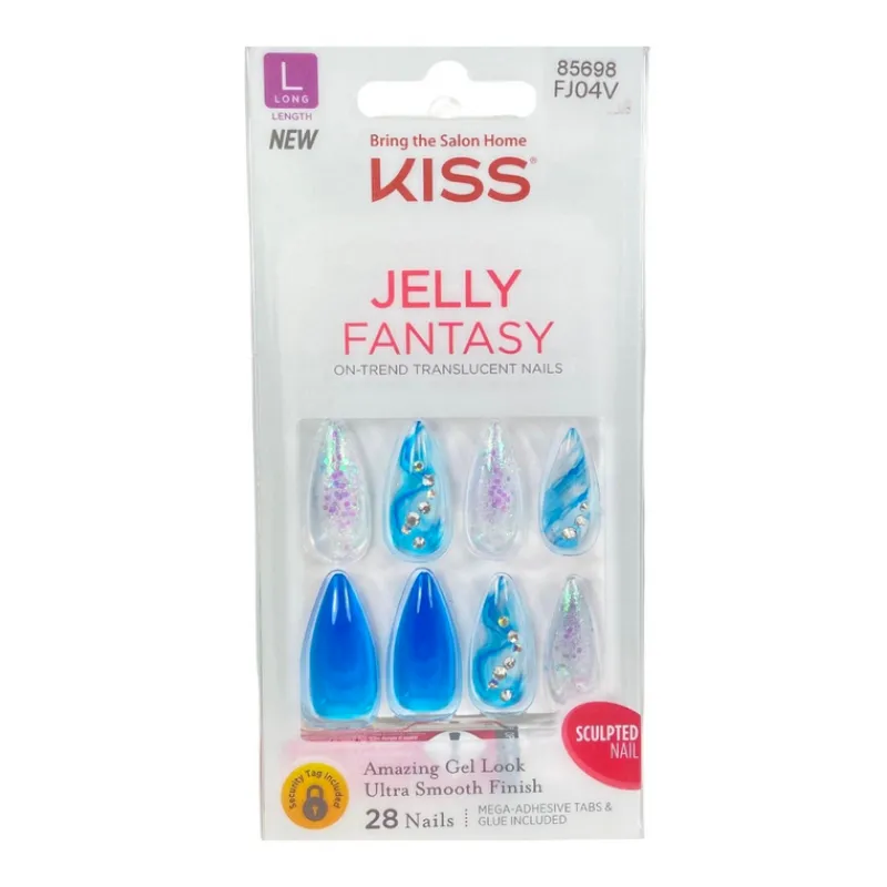 False Nails^Kiss Jelly Fantasy Long Nails 85698