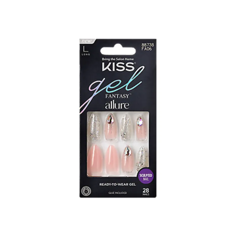 False Nails^Kiss Gel Allure 28 Long Nails 88738