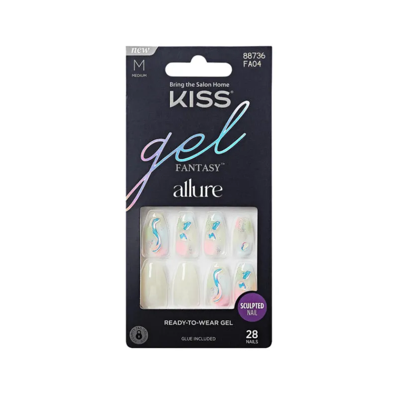 False Nails^Kiss Gel Allure 28 Medium Nails 88736 FA04