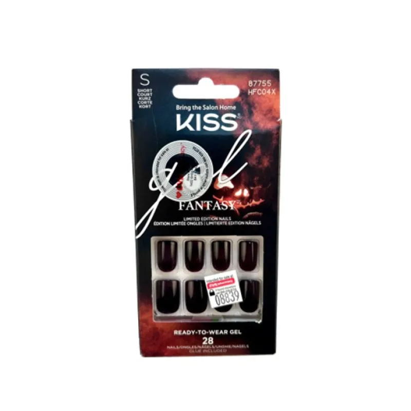 False Nails^Kiss Gel Fantasy Nails 87755 Glossy Brown