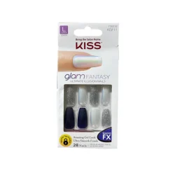 False Nails^Kiss Glam Fantasy 28 Nails 79959 Navy KGF11