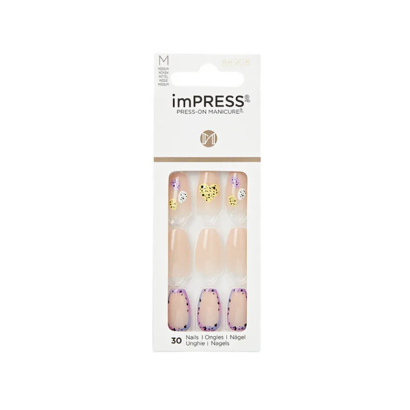 False Nails^Kiss Impress 30 Medium Nails 88908 Bright Sky