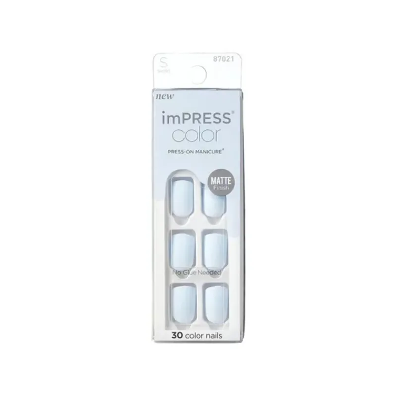False Nails^Kiss Impress Color Nails 87021 Blue Sky