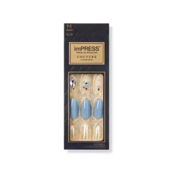 False Nails^Kiss Impress Couture 30 Medium Nails 86777 Blue Mood