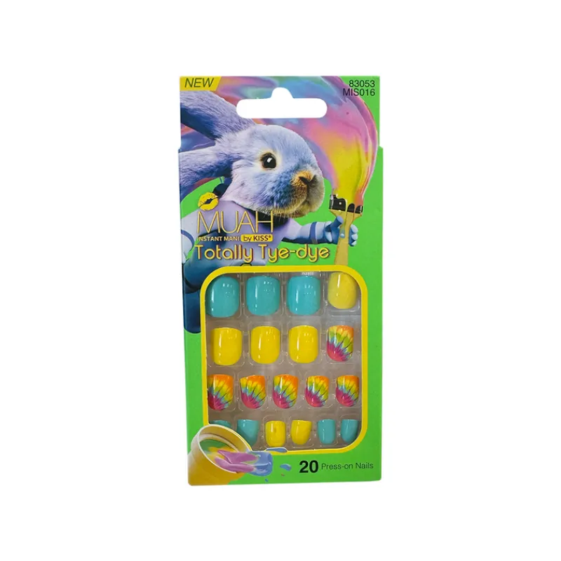 False Nails^Kiss Muah Totally Tye-Dye 20 False Nails 83053