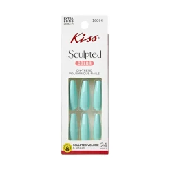 False Nails^Kiss Nails Sculpted Color 24 Extra Long Nails Moody Nights