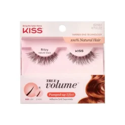 False Eyelashes^Kiss True Volume False Eyelashes Ritzy Natural Black 62583