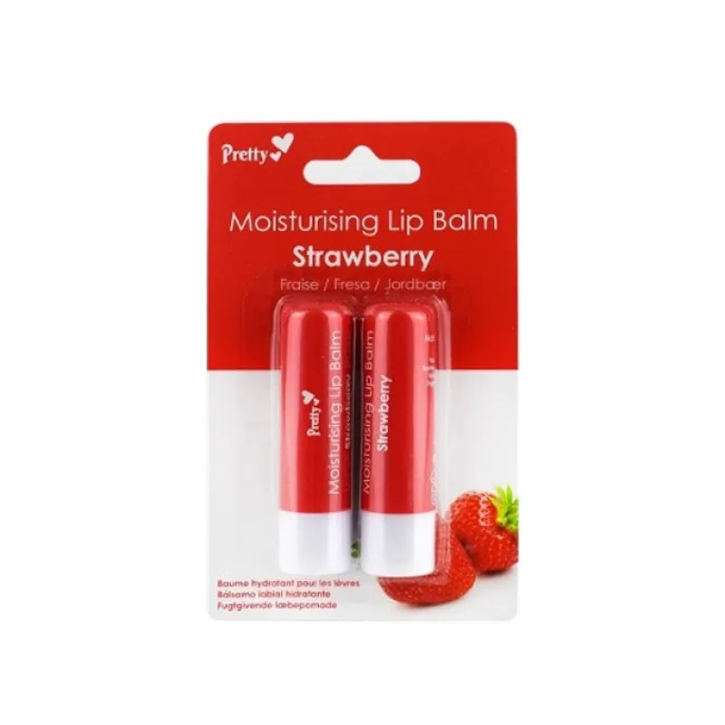 Lip Balms^Pretty Moisturising Lip Balm Strawberry