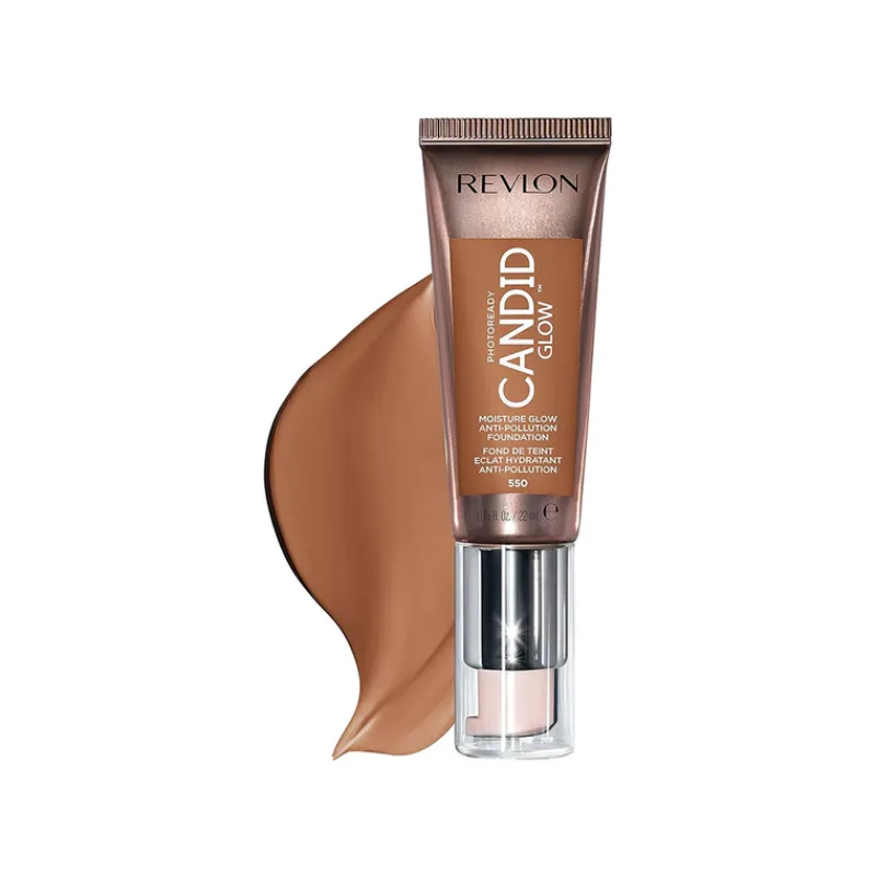 Foundations^Revlon Candid Glow Foundation 550 Mocha