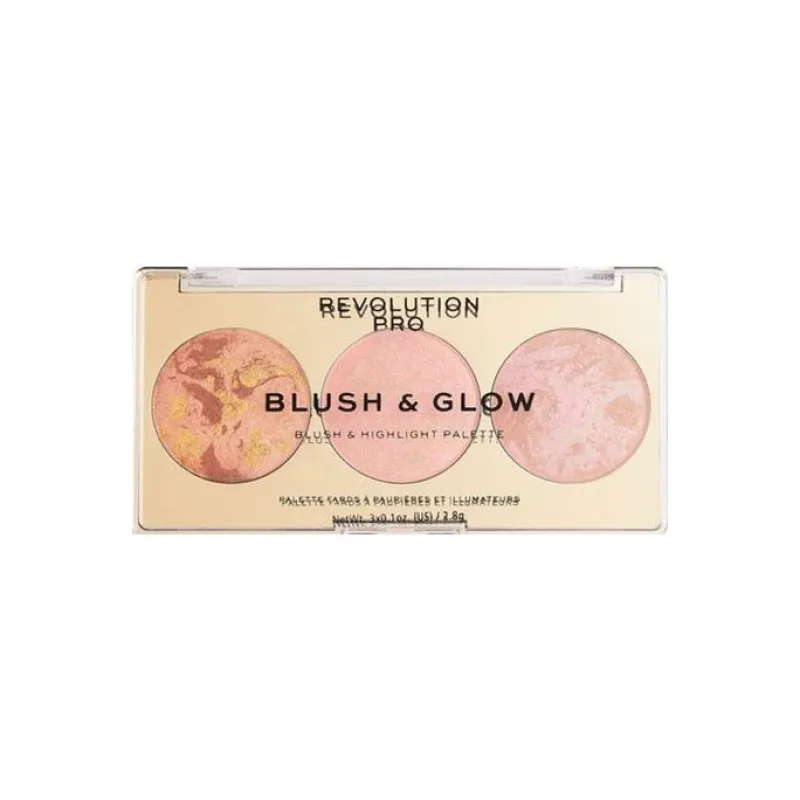 Blushers^Revolution Highlighter & Blush Palette Peach Glow