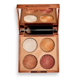 Eyeshadows^Revolution Pro Goddess Glow Eye Quad Sunkissed