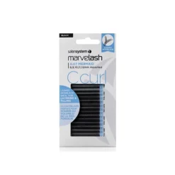 False Eyelashes^Salon System Marvelash 0.07 Mermaid C Curl Individual Lashes 8-12mm Black