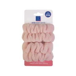 Beauty Tools^Spa By Lola Wrist Wash Bands Baby Pink BEAU404