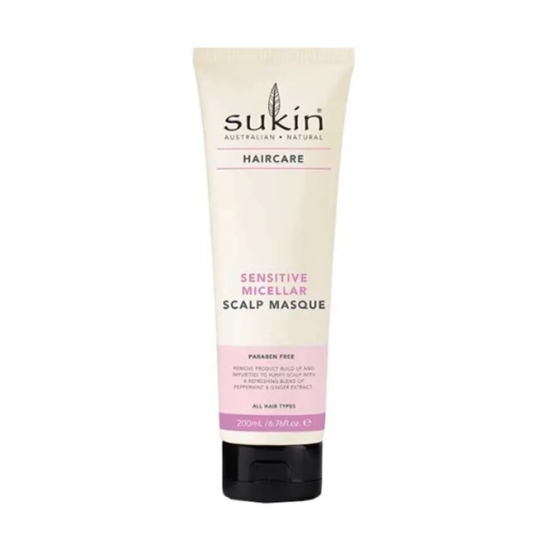 Masks & Patches^Sukin Haircare Micellar Scalp Masque 200ml
