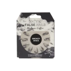 False Nails^Technic Medium Coffin False Nails Smokey