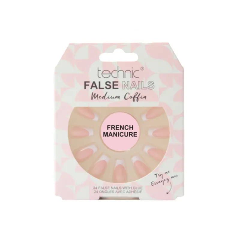 False Nails^Technic Medium Coffin False Nails French