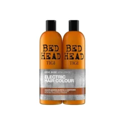 Duos & Supersize^TIGI Bed Head Electric Hair Color Goddess Shampoo & Conditioner 750ml