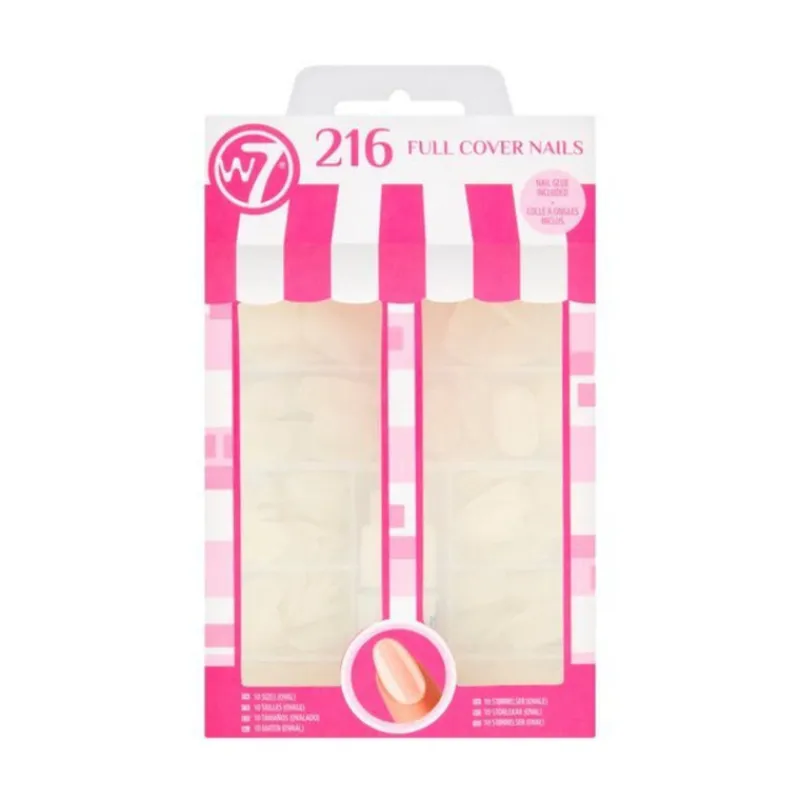 False Nails^W7 216 Full Cover Nails Oval