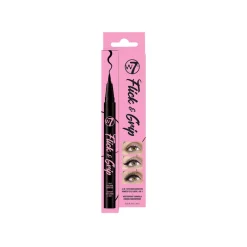Eyeliners^W7 Flick & Grip 2-In-1 Adhesive Eyeliner Pen Black