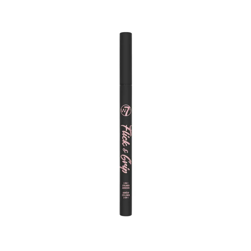 Eyeliners^W7 Flick & Grip 2-In-1 Adhesive Eyeliner Pen Black