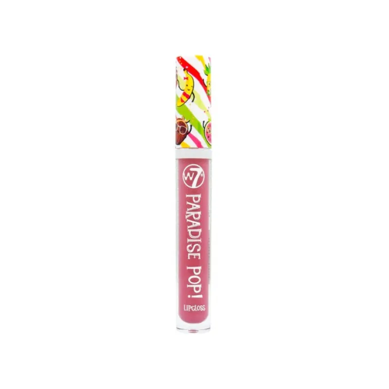 Lip Gloss & Stain^W7 Paradise Pop! Lip Gloss Tan Lines Optional