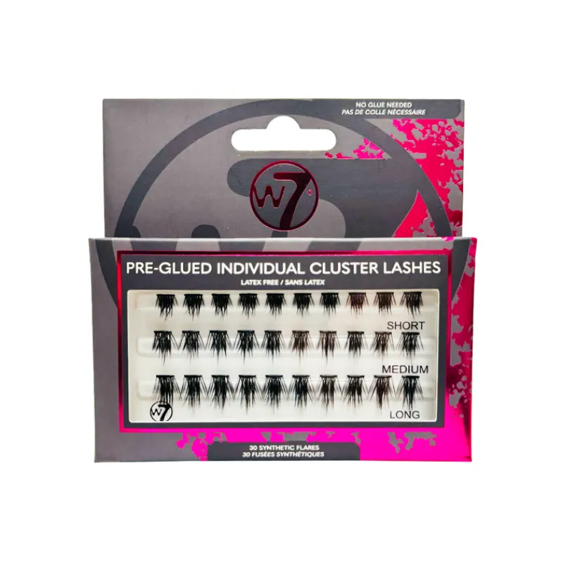 False Eyelashes^W7 Pre Glued Individual Cluster Lashes