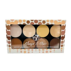 Highlighters^W7 Shape & Glow Highlight & Contour Palette
